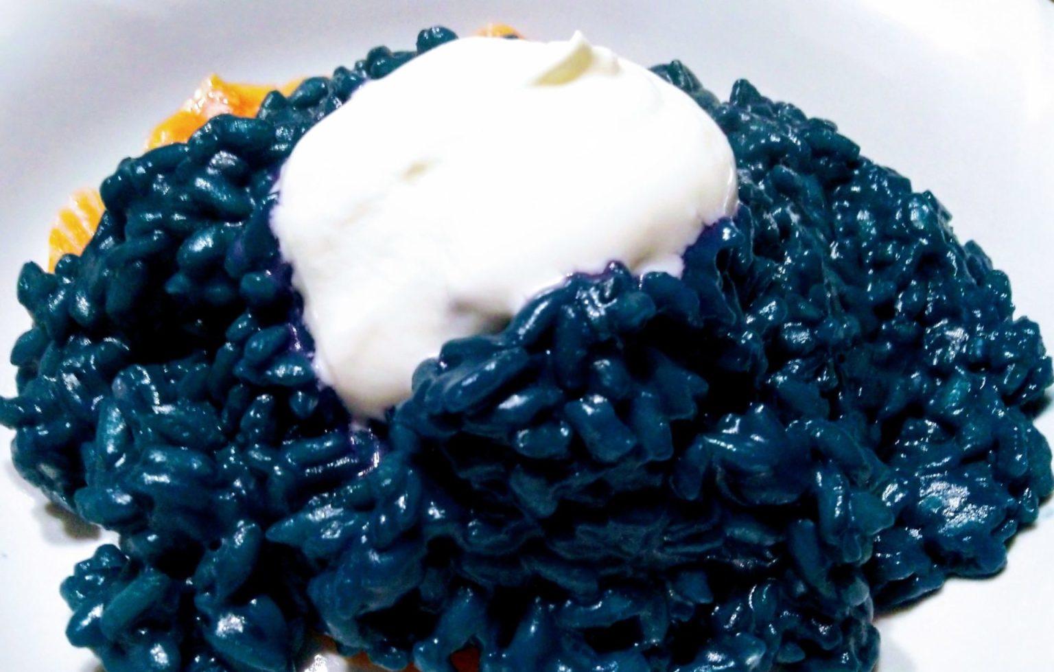 risotto blu - una presa di sale...