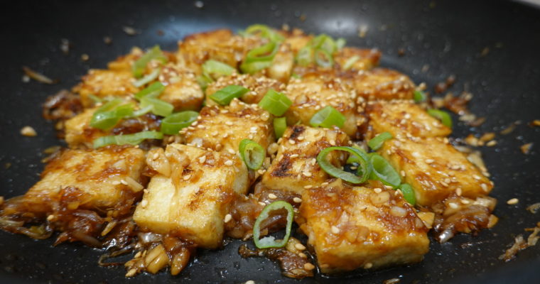 Tofu croccante caramellato